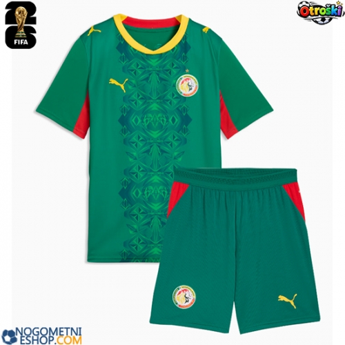 Otroški Nogometni dresi Senegal Gostujoči SP 2026 Kratek Rokav (+ Kratke hlače)